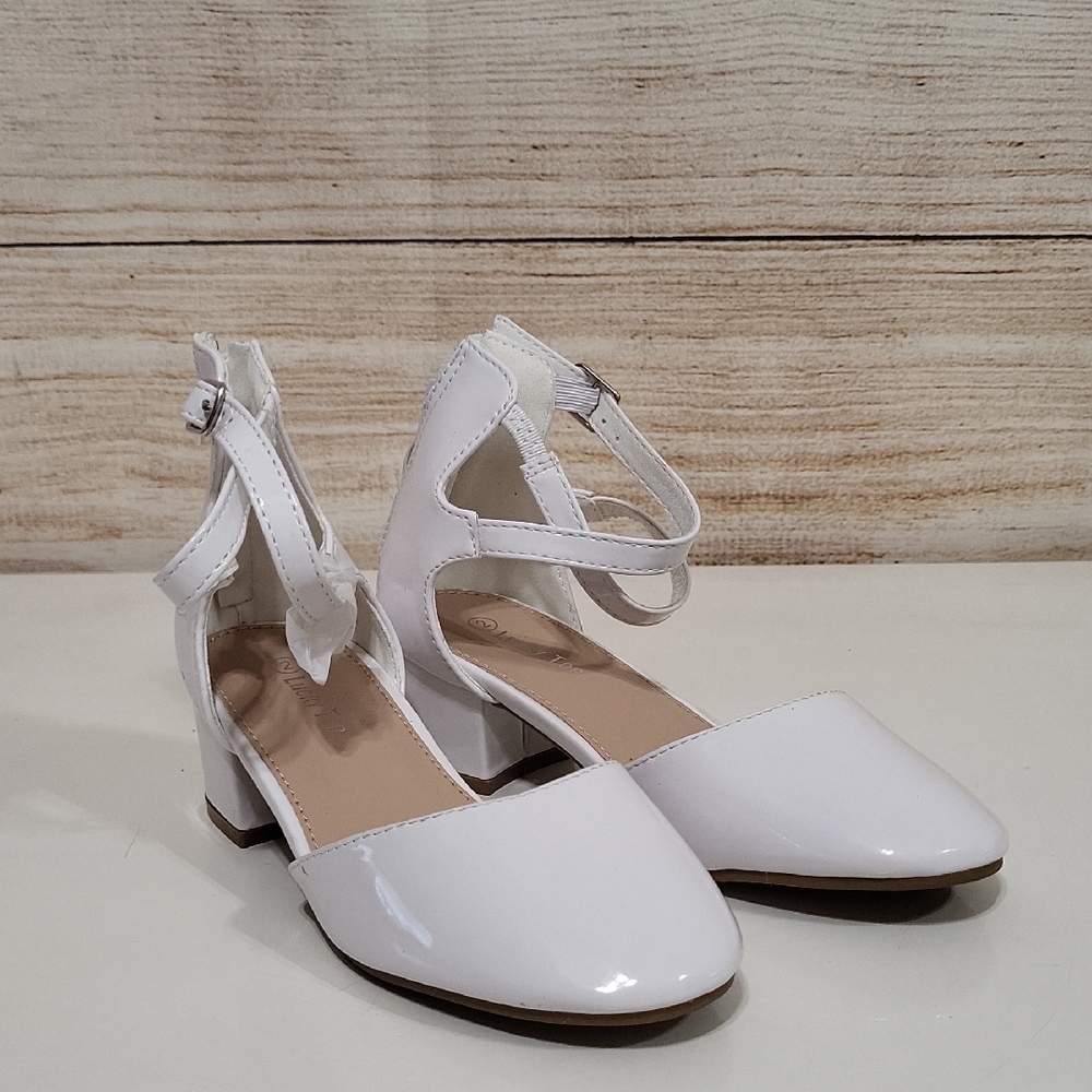 Lucky Top Girls White Heels 2